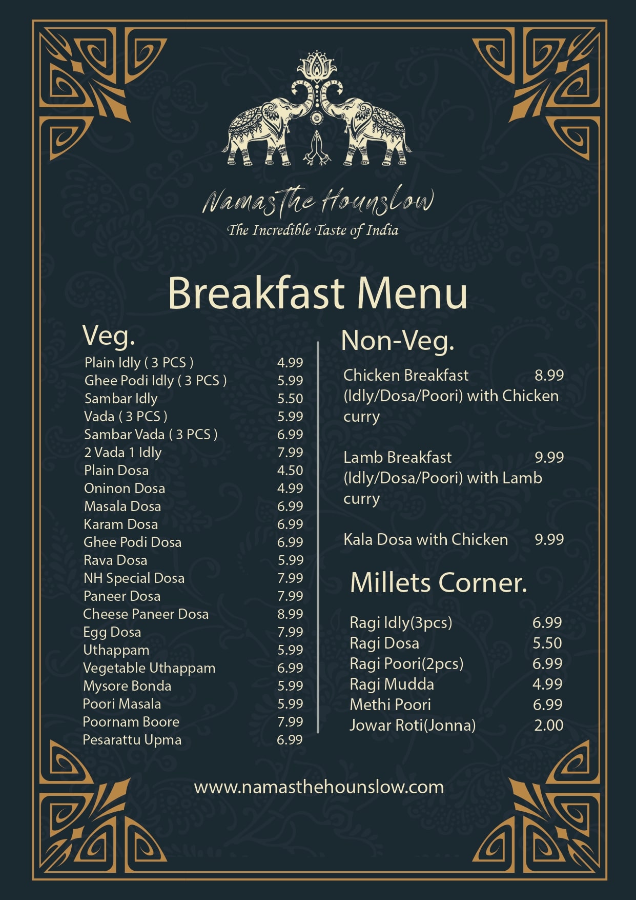 Indian Veg, Non Veg Breakfast In Hounslow